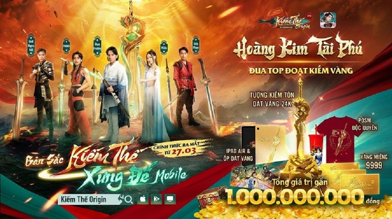 Nhanh tay tải ngay game Kiếm Thế Origin để sẵn sàng chinh chiến vào ngày 27/3