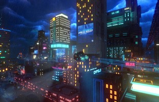 Xuất hiện tựa game giống Cyberpunk 2077, cho phép người chơi lái xe bay quanh thành phố tương lai