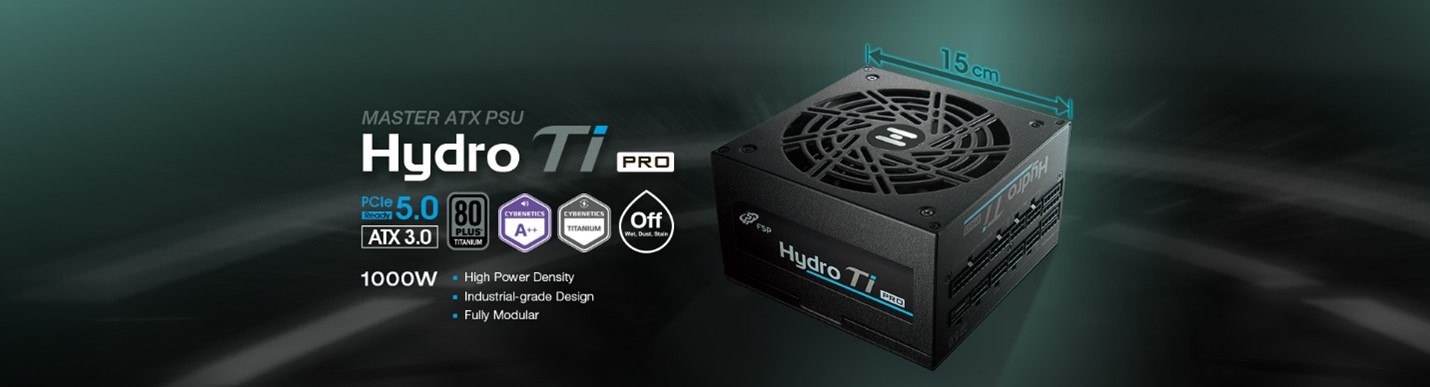 FSP ra mắt loạt bộ nguồn HYDRO Ti PRO cho PC hiệu suất cao