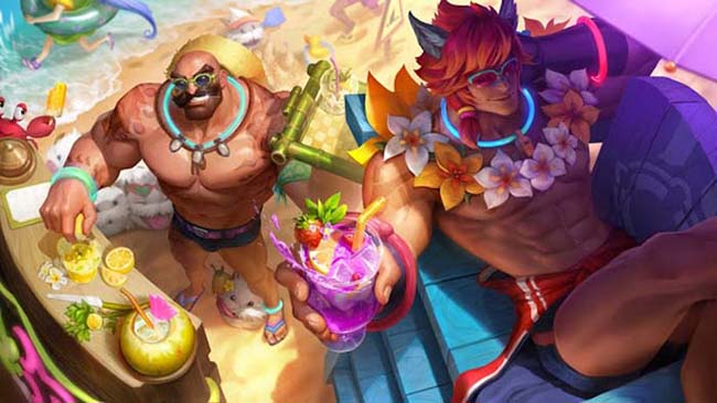 LMHT: Braum và Sett sẽ là 2 tướng nhận skin Tiệc Bể Bơi trong 2021