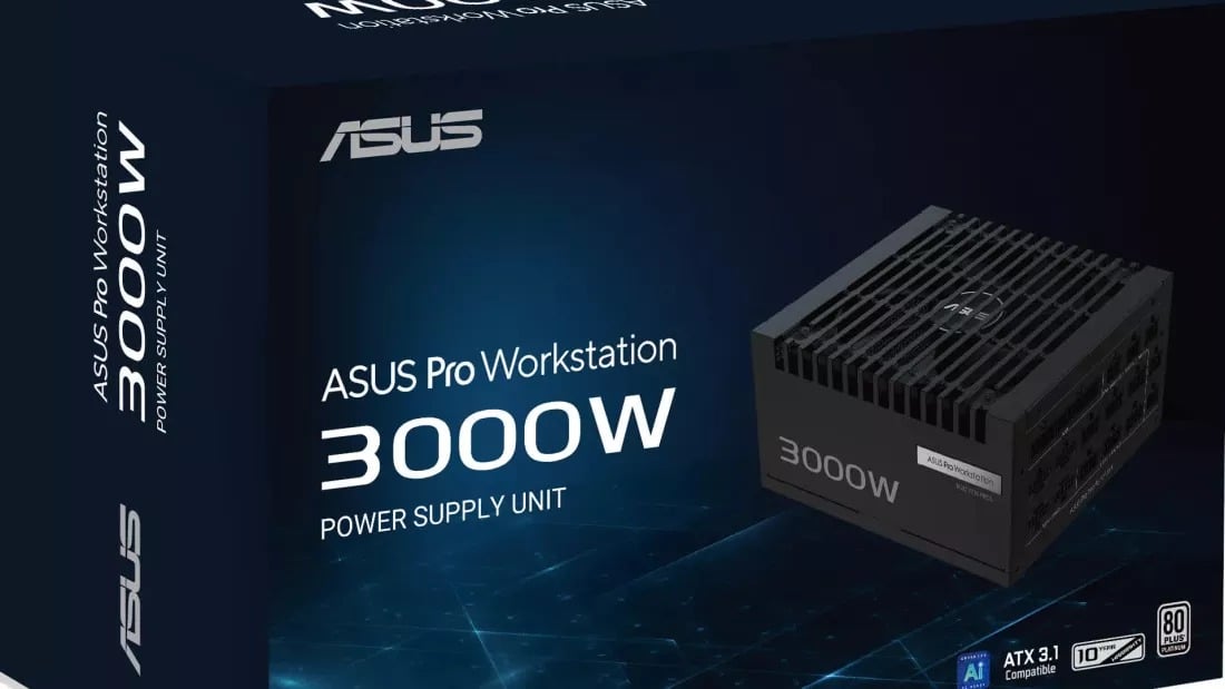 Asus ra mắt nguồn máy tính 3.000W: “quái vật” cung cấp điện cho 4 GPU RTX 5090