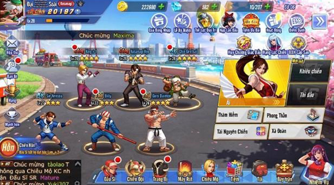 Người chơi chen chúc muốn sập server trong ngày đầu ra mắt KOF AllStar VNG – Quyền Vương Chiến