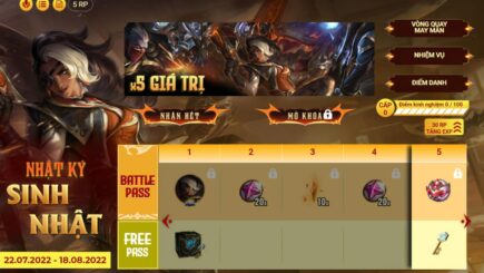 LMHT: Garena tặng hàng loạt trang phục miễn phí trong Nhật Ký Sinh Nhật