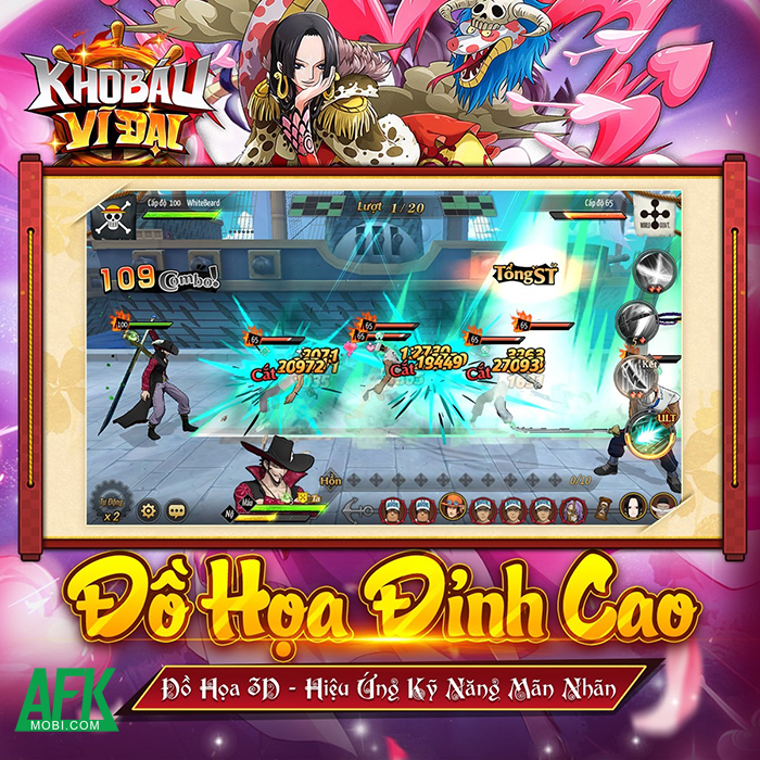 OP 3D: Kho Báu Vĩ Đại game nhập vai đấu tướng chiến thuật chủ đề One Piece về Việt Nam