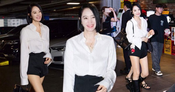 Dậy sóng hình ảnh "ma cà rồng" Kim Hye Soo mặc quần ngắn khoe chân thon: “55 tuổi mà thế này ư?”