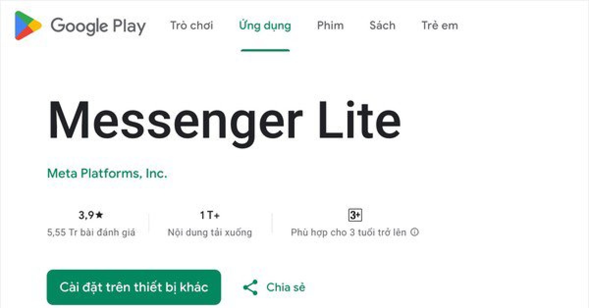 Messenger Lite bị xóa khỏi Google Play