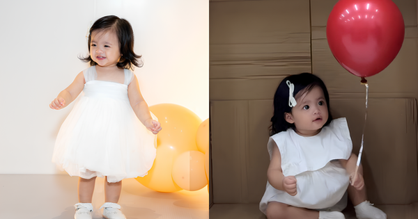 Công chúa út Hannie nhà Ông Cao Thắng tròn 1 tuổi mà tóc dài xinh chẳng kém gì chị Winnie: Sao mà mẹ Đông Nhi đẻ khéo quá vậy?