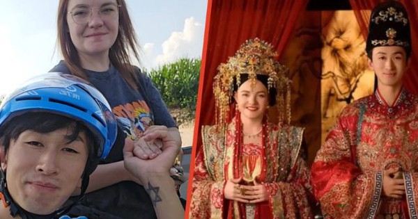 Chàng shipper Trung Quốc lỡ miệng chào khách “Anh yêu em”, 5 tháng sau rước cô giáo Mỹ về dinh