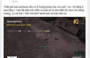 PUBG Việt Nam: Thỏa thuận solo đấm nhưng bị đối thủ dùng súng bắn chết, nam game thủ nhận được bài học về sự... tin người