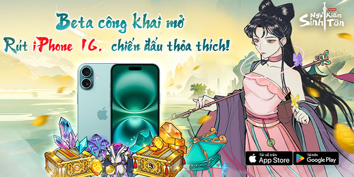 Chơi game quét quái tu tiên sảng khoái cùng với game mới Ngự Kiếm Sinh Tồn