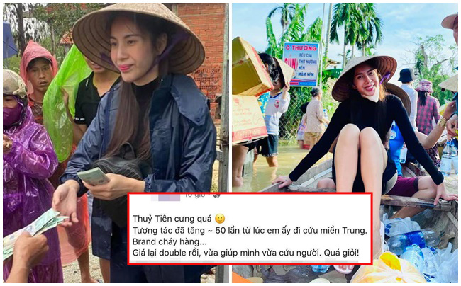 Sau mùa lũ, Thủy Tiên 