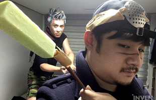 Khô lời với với thanh niên Hàn Quốc dùng que kem...cosplay Ekko trong LMHT