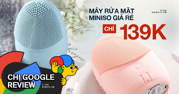 Dùng thử máy rửa mặt Miniso: 