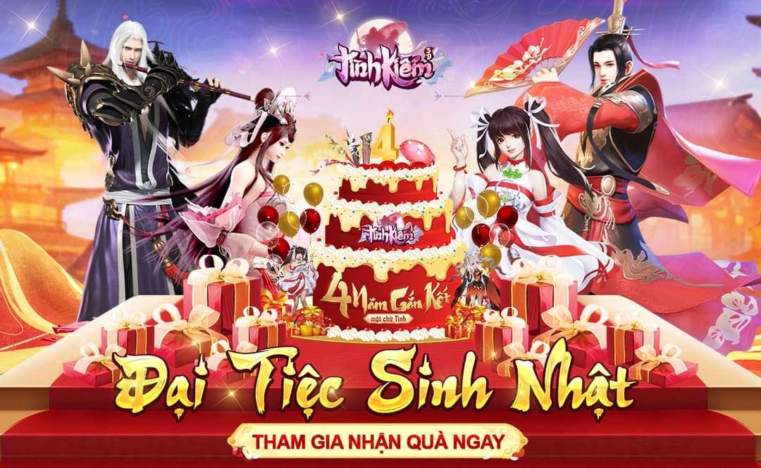 Game thủ Tình Kiếm 3D đang 'ngập' trong quà với hoạt động tri ân nhân dịp sinh nhật 4 tuổi