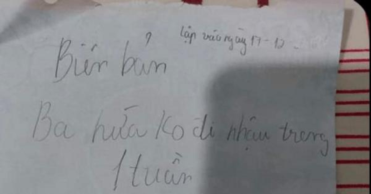 Thấy bố hay đi nhậu, con gái lập biên bản với loạt hình phạt nghiêm khắc khiến dân tình cười ngất