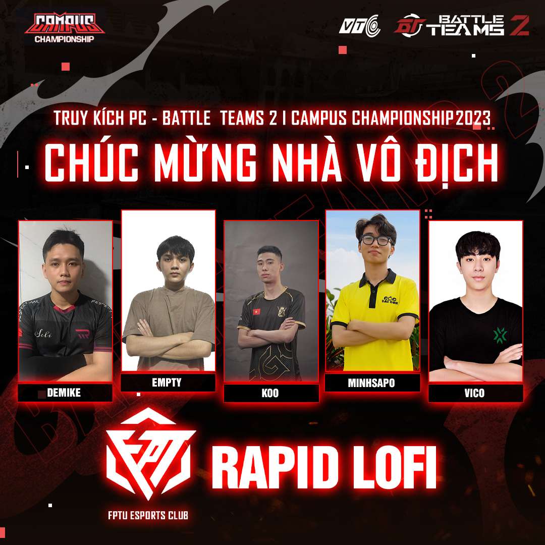 Truy Kích PC - Gặp gỡ đội trưởng team Vô địch Campus Championship 2023 của Battle Teams 2