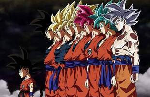 Từ cậu thiếu niên 16 tuổi khi mới bắt đầu series Dragon Ball, Goku giờ đã là ông nội 