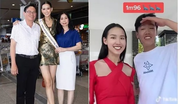 Cao 1m86, Hoa hậu Bảo Ngọc khoe cả gia đình toàn 