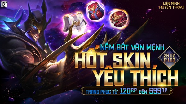 Tham gia “Vận Mệnh Không Gian” – Nắm bắt vận mệnh, Hốt skin yêu thích từ 26/02 đến 04/03