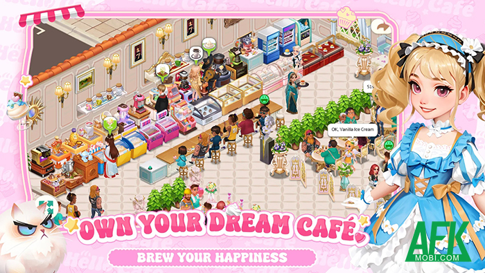 Hello Café game quản lý và phát triển quán cà phê đến từ ông lớn VNGGames