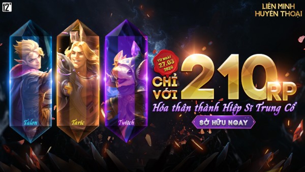 Mở bán nhóm trang phục RPG – Hóa thân thành Hiệp Sĩ Trung Cổ chỉ với 210 RP từ 27/03