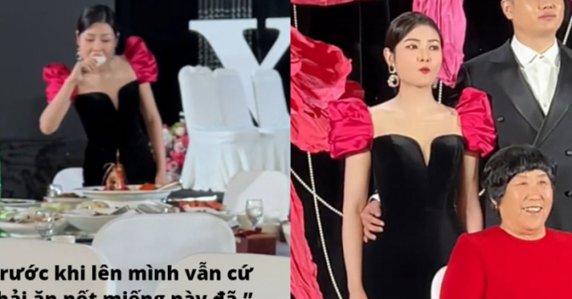 Clip: “Cô dâu ham ăn” trong đám cưới khiến dân mạng phì cười