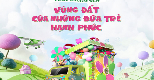 Chuyến xe cổ tích với hộp quà khổng lồ đang đến với trẻ em miền Trung