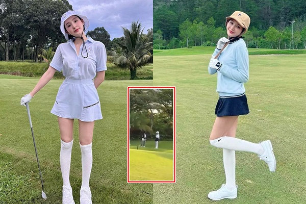 Rộ hình ảnh Hiền Hồ đi đánh golf trở lại sau lời xin lỗi như chưa hề có chuyện gì xảy ra