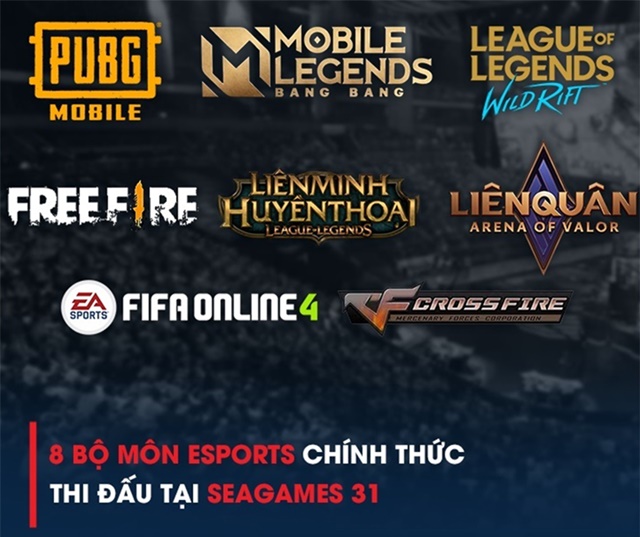 Các môn Esports tại SEA Games 31 và lịch thi đấu chính thức