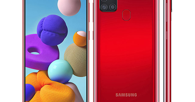 Galaxy A21s chính thức cập bến thị trường Việt, giá từ 4,69 triệu đồng