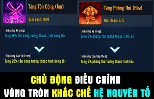 30 skill bị động, tự điều chỉnh % khắc chế, 