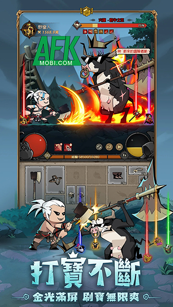 Bắt đầu cuộc hành trình cày cuốc vô tận trong game Hero Go Slash Slash Slash