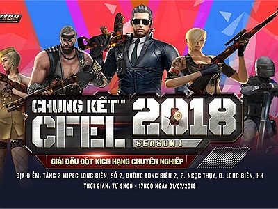 Lần đầu tiên Chung kết Đột Kích chuyên nghiệp CFEL được tổ chức tại Trung tâm thương mại