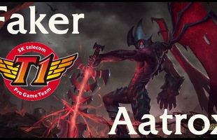 LMHT: Quỷ Vương Faker cầm Aatrox đi mid bán hành cho team CuVee