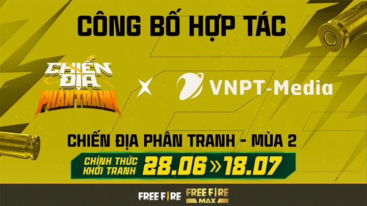 VNPT-Media là nhà tài trợ độc quyền cho giải đấu Free Fire Chiến Địa Phân Tranh mùa 2