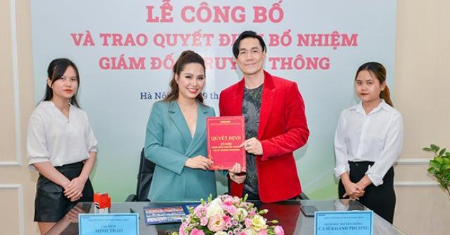 Ca sĩ Khánh Phương nhận chức Giám đốc Truyền thông của Tập đoàn Tworld Group