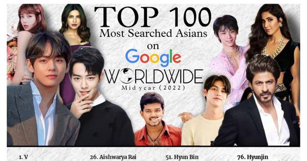 Top 100 người châu Á được tìm kiếm nhiều nhất trên Google nửa đầu năm 2022, BLACKPINK gây thất vọng!