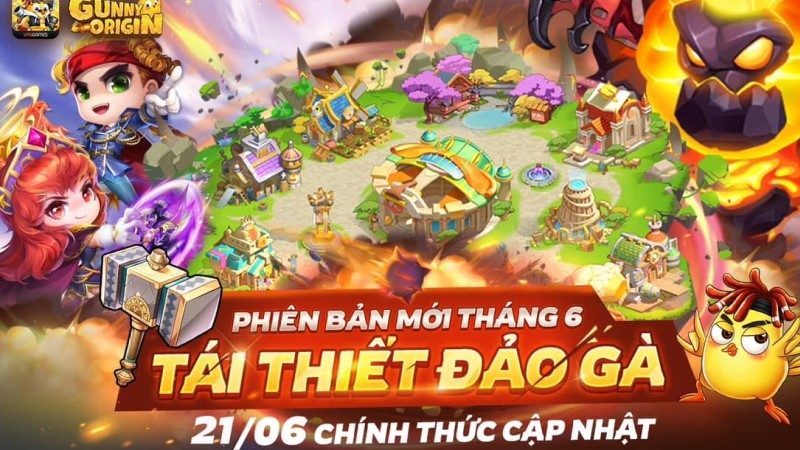 “Tái Thiết Đảo Gà” thay áo mới cho mùa hè rực rỡ của Gunny Origin