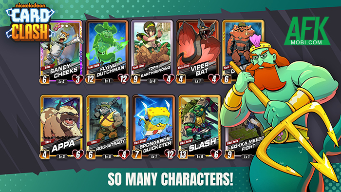 Nickelodeon Card Clash game chiến thuật thẻ bài với chủ đề đa vũ trụ hoạt hình