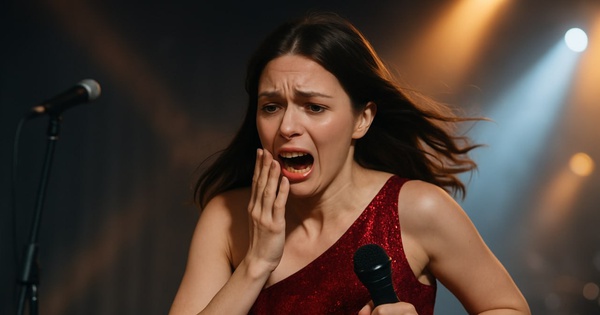 Chưa từng có: Nữ ca sĩ đình đám tháo chạy khỏi sân khấu vì... rụng răng!