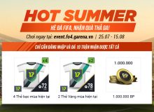 FIFA Online 4 chơi lớn tặng 1,000,000 BP cho tất cả game thủ với sự kiện Hot Summer