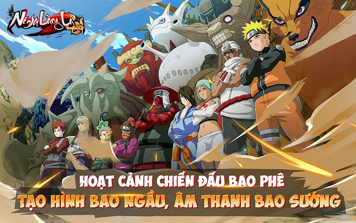 Mặc dù siêu gọn nhẹ song game Ninja Làng Lá: Truyền Kỳ lại sở hữu lớp áo đồ họa đúng chất Naruto