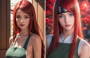 Ngỡ ngàng với nhan sắc mẹ Naruto khi được AI "tân trang", ăn đứt cả manga lẫn anime