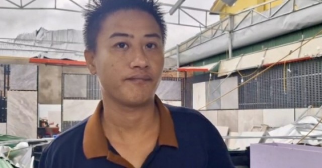 Người đàn ông nghẹn ngào vì mất trắng sản nghiệp sau bão Kajiki