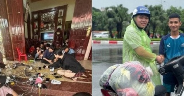 Chuyện ấm lòng sau bão: Thoát 'biển nước' nhờ người lạ, cho cả xóm sạc pin nhờ