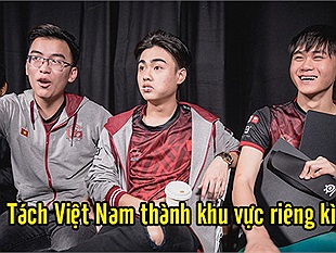 Sau khi thắng Fnatic cộng đồng LMHT thế giới yêu cầu Riot tách Việt Nam ra thành khu vực riêng