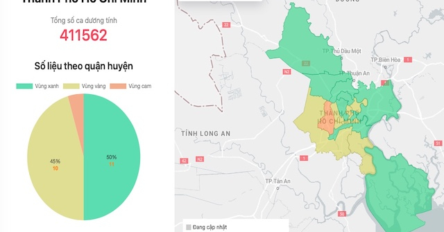 COVID-19: Chi tiết vùng xanh, vàng, cam, đỏ tới cấp độ tổ dân phố tại TP.HCM