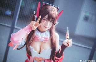 Ngộp thở với vòng một gợi cảm trong bộ ảnh cosplay D.va của Overwatch