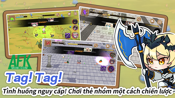 Bảo vệ thế giới cùng những cô nàng lính đánh thuê chibi trong game Tag Tag Survival