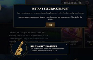 LMHT: Game thủ gợi ý Riot Games nên tặng quà cho những người tố cáo thành công hành vi tiêu cực